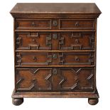 Charles II style oak chest of drawers