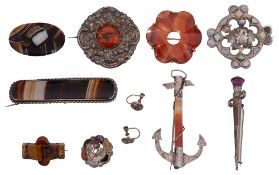 19th century Scottish hardstone jewellery