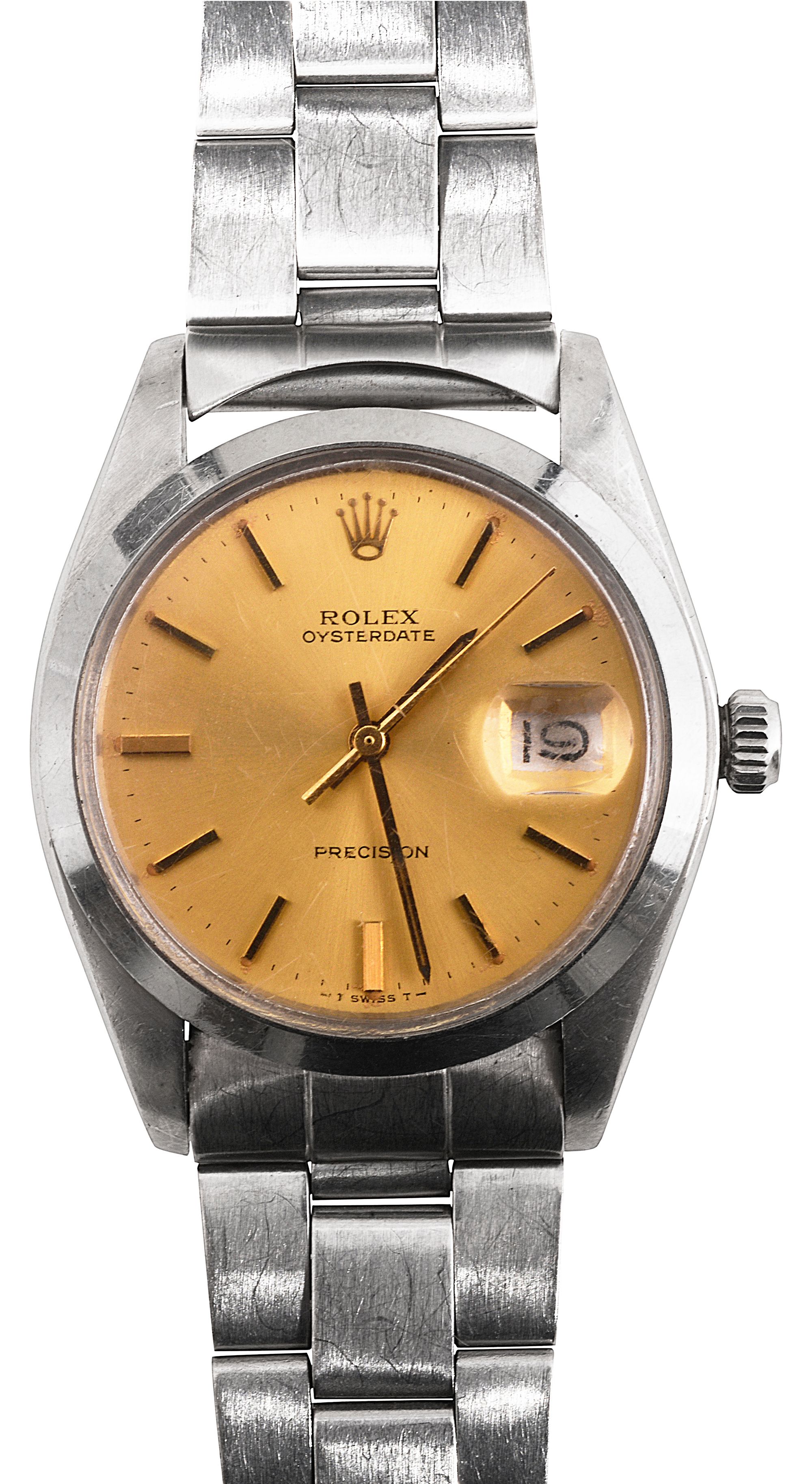 A 1970s Rolex Oysterdate Precision stainless steel watch - Image 3 of 3