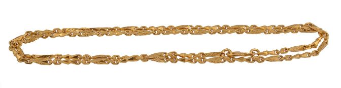 A 22ct gold fancy link chain