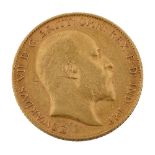 A Edward VII half sovereign, 1903