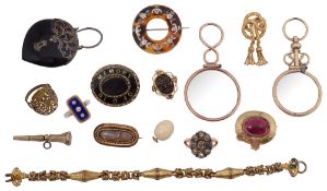 A collection of 19th century jewellery