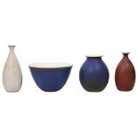 Four pieces of Studio pottery by Alice Gaskell