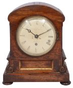 A Regency rosewood cased bracket timepiece