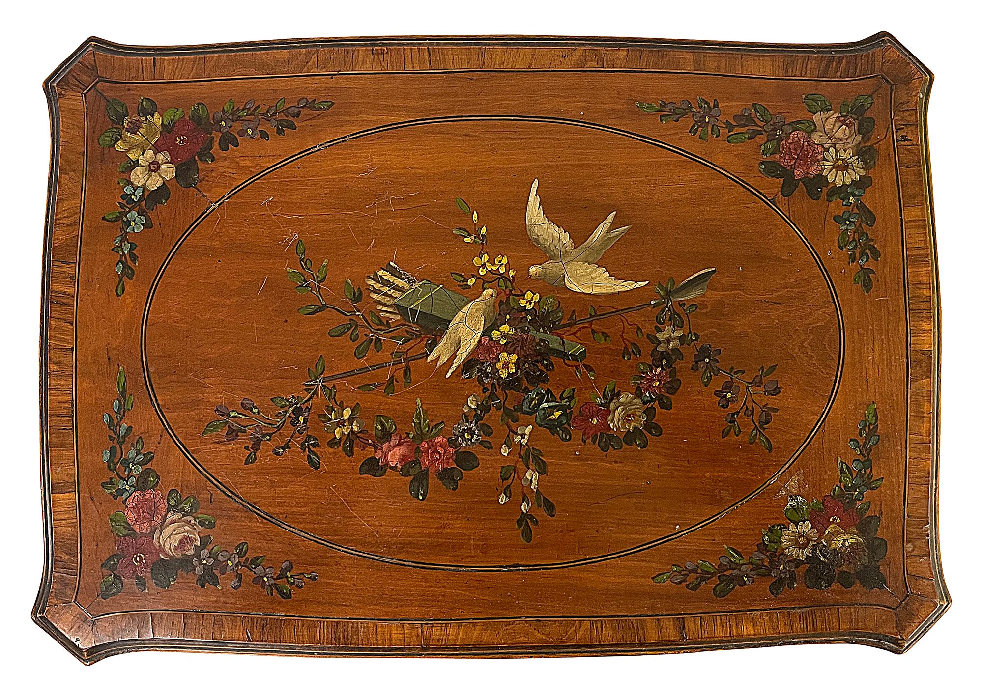 An Edwardian Sheraton revival table - Image 2 of 4