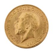 A George V gold full sovereign 1913