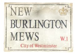 NEW BURLINGTON MEWS W1