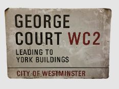 GEORGE COURT WC2 LEADING TO YORK BUILDING