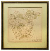 A map of the 'The Hundred of Bromley & Beckenham and ... Ruxley