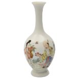 A small Chinese famillle rose porcelain vase