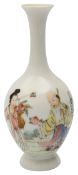 A small Chinese famillle rose porcelain vase