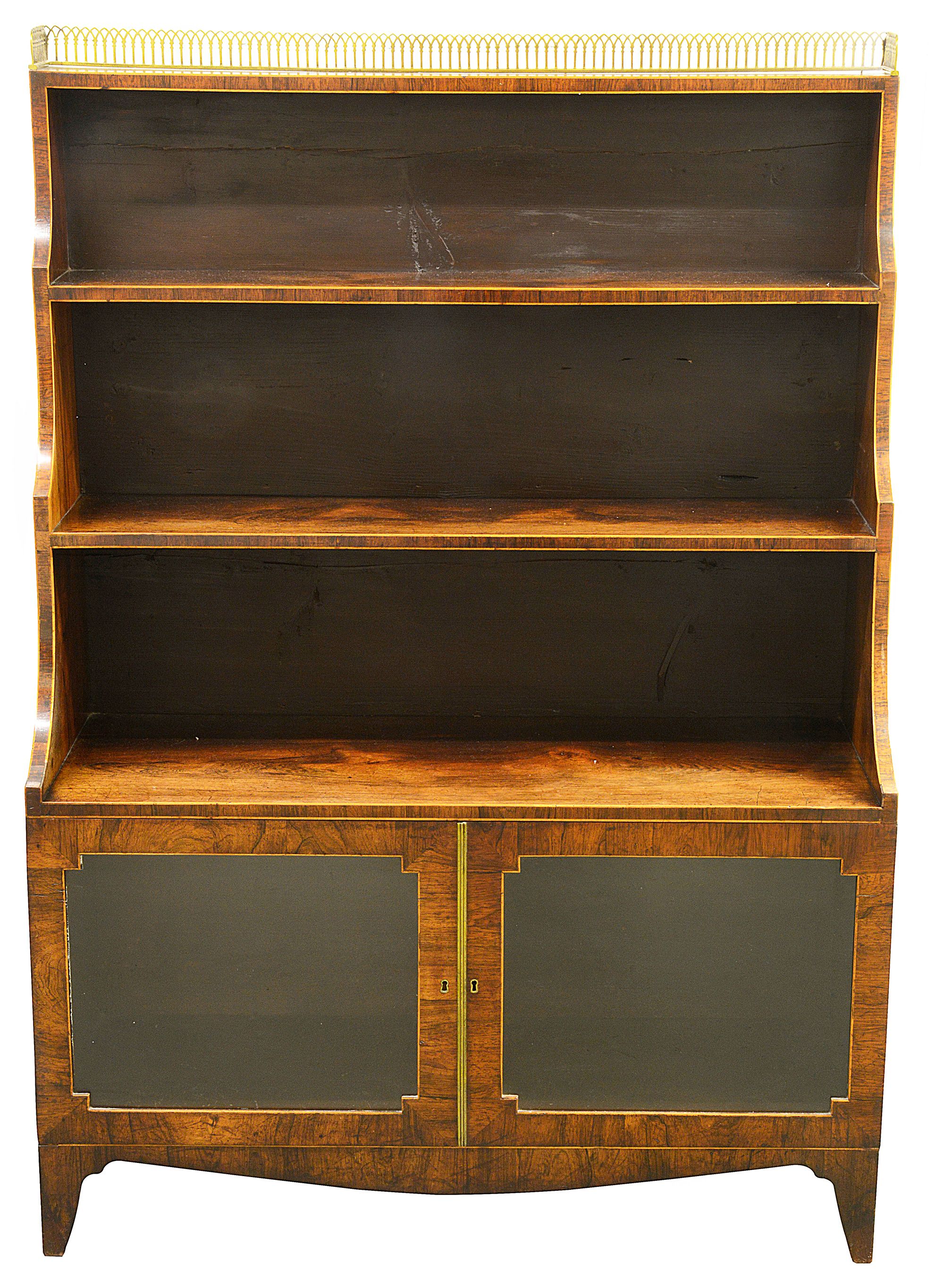 George III rosewood bookcase