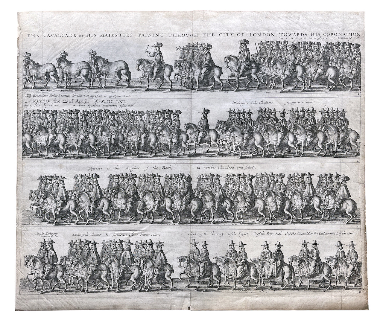 The cavalcade or His Majesties ... Coronation', London 1662, - Image 5 of 5