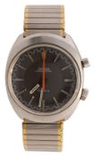 A Gentleman's Omega stainless steel chronostop divers wristwatch