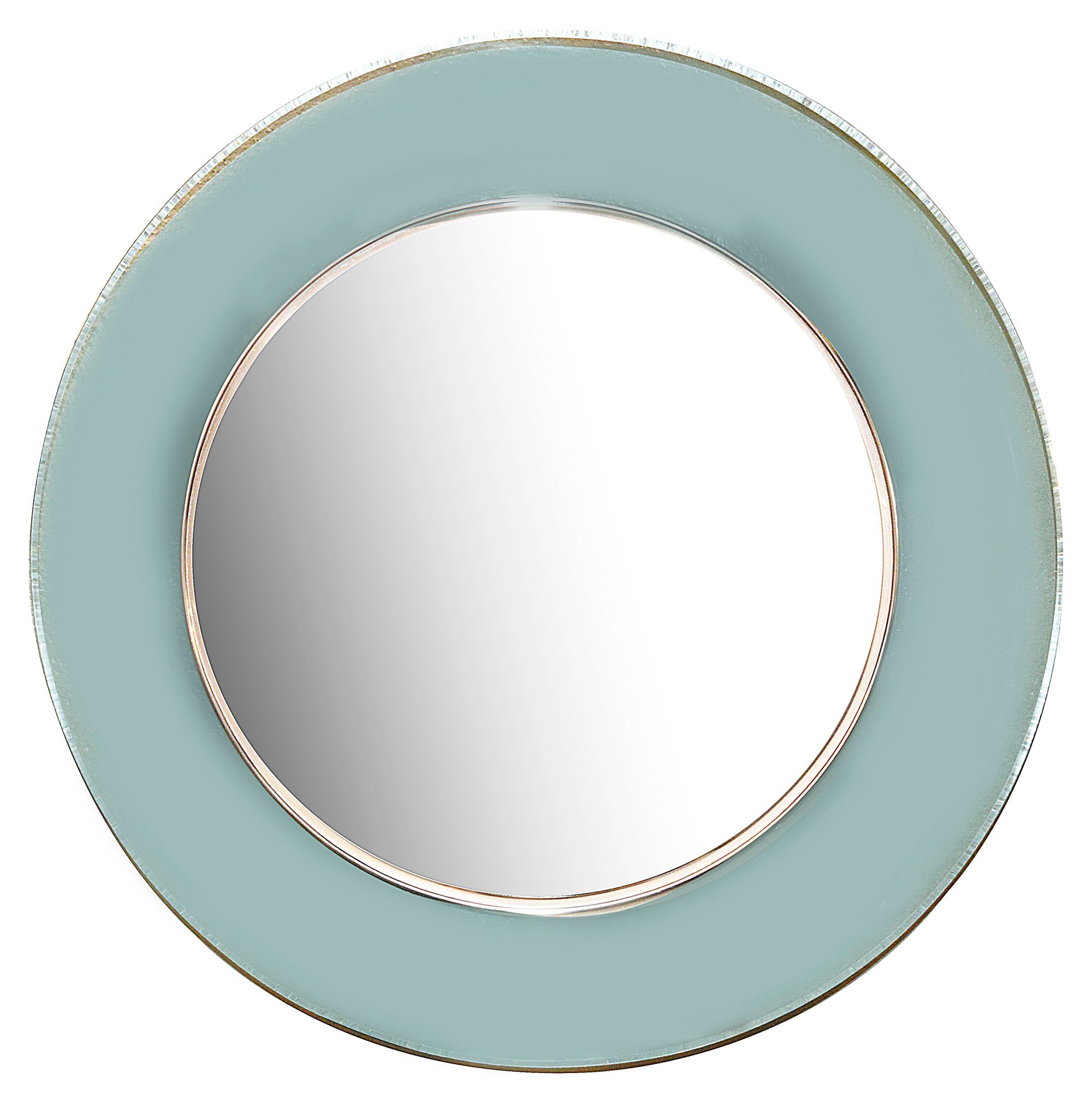 A modern circular mirror