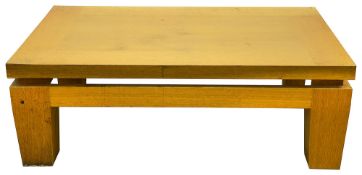 A Philippe Hurel oak coffee table