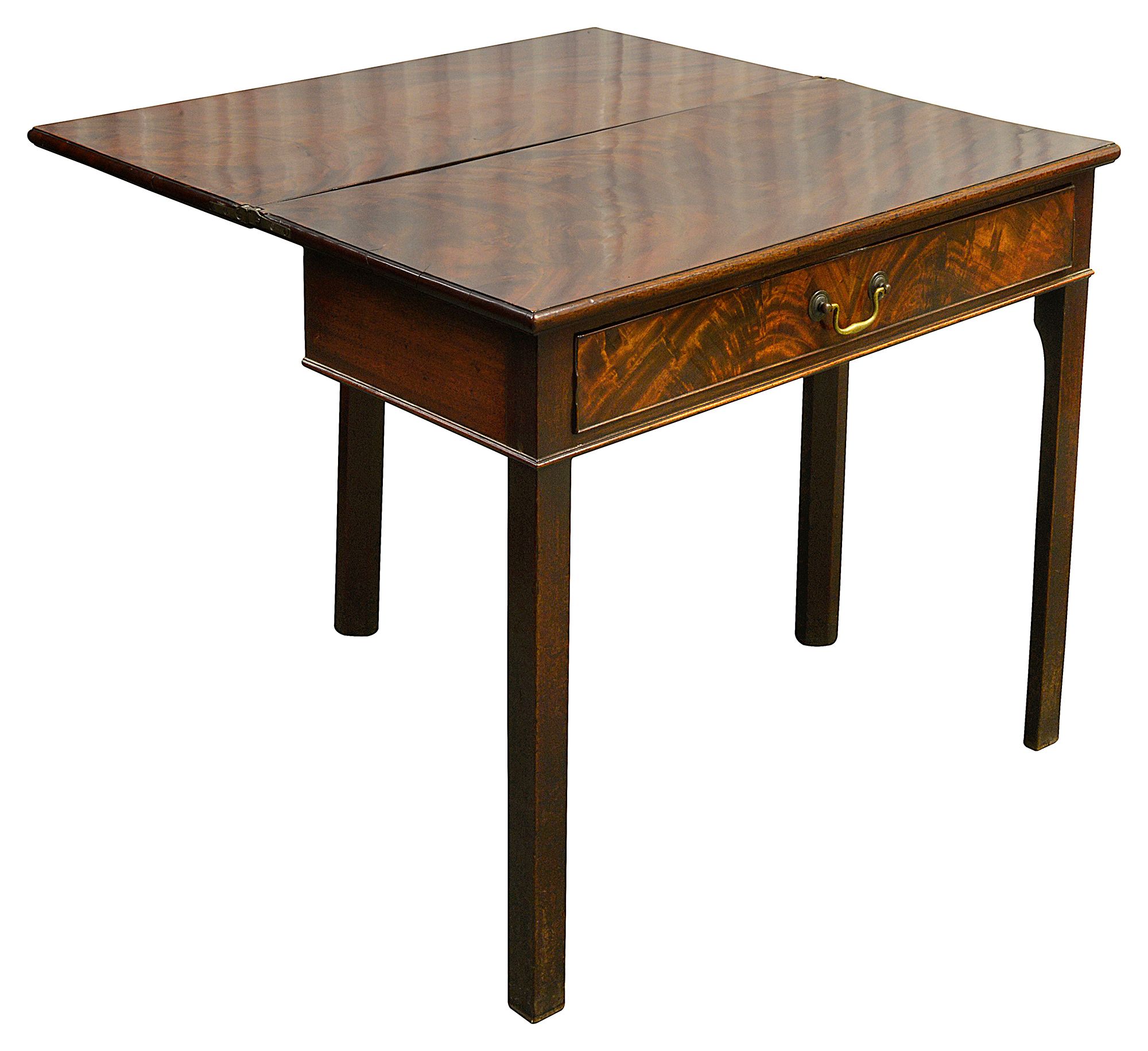 A George III mahogany tea table - Image 2 of 2