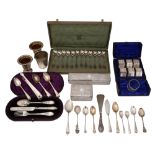 Victorian and later silver and electroplated items