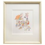 Quentin Blake CBE (British, B.1932) Print - Letter W