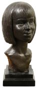Ernest Shone-Jones FRBS (British, b.1899) A bronzed plaster bust