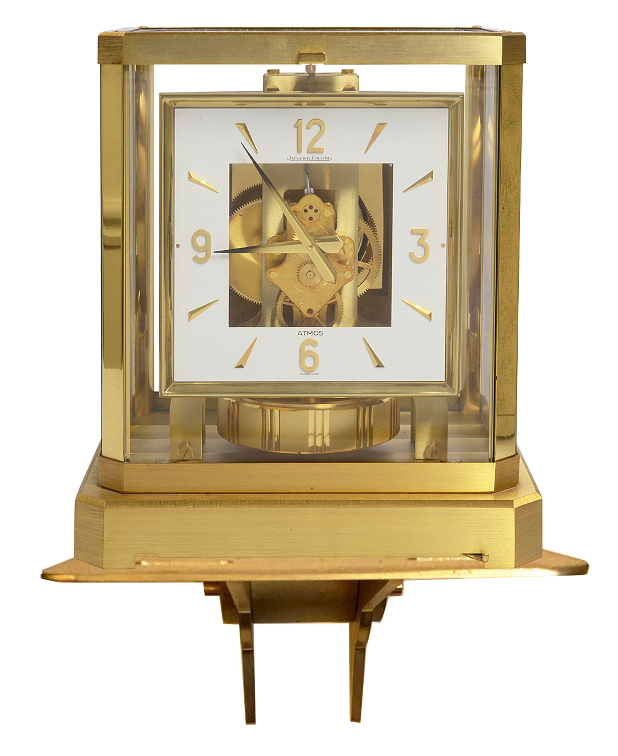 An Atmos VIII bracket clock, no.315327 and wall bracket - Image 2 of 3
