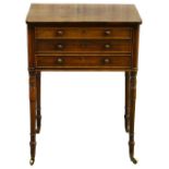 A Regency rosewood work table