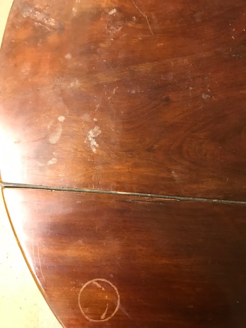 A George II mahogany drop leaf table - Image 3 of 3