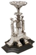 A large and impressive early Victorian silver figural centrepiece
