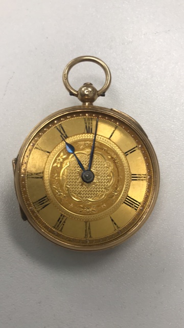 A Victorian 18ct gold open faced pocket watch - Image 2 of 3