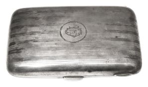 A George V silver cigar case