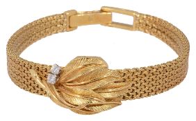 An Omega 18ct gold ladies bracelet manual wristwatch
