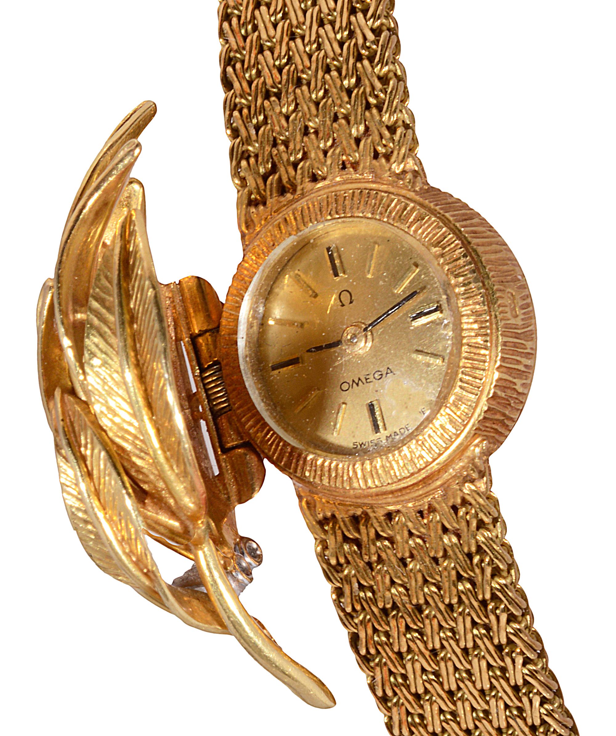 An Omega 18ct gold ladies bracelet manual wristwatch - Image 2 of 2