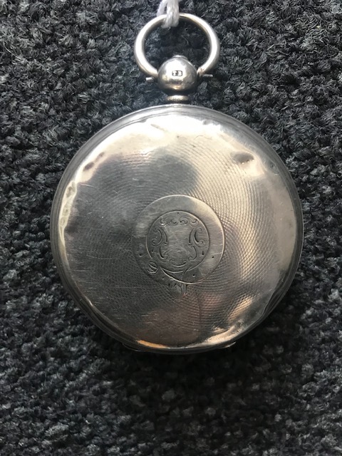 A Victorian silver open faced pocket watch - Image 2 of 3