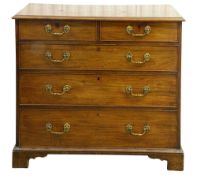 A George III mahogany chest of drawers