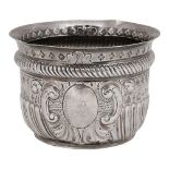 A late Victorian silver sugar bowl in early 18th century style