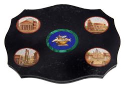A 19th century Italian Grand Tour micromosaic paperweight