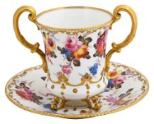 Royal Crown Derby cabinet cup and saucer painted by Cuthbert Gresley
