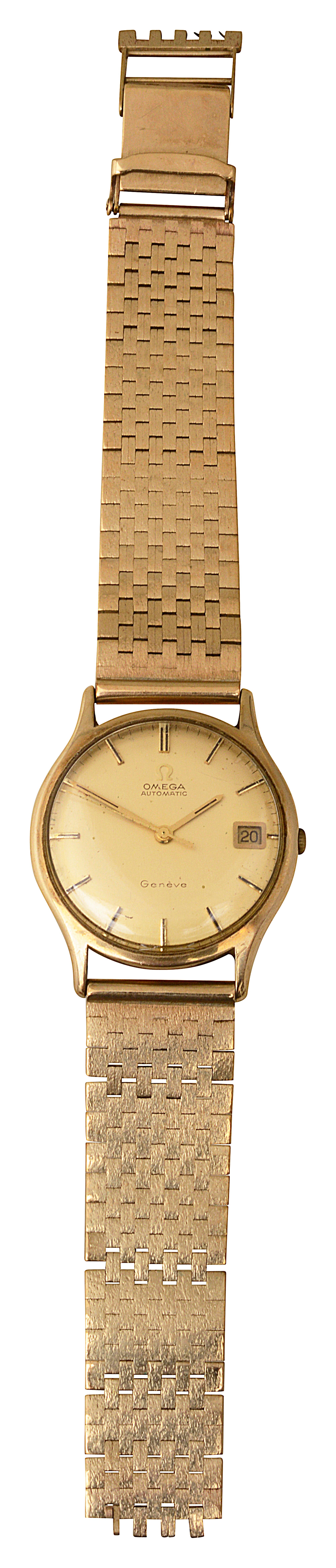 A gentleman's Omega Geneve 9ct gold Omega Automatic wristwatch c.1970