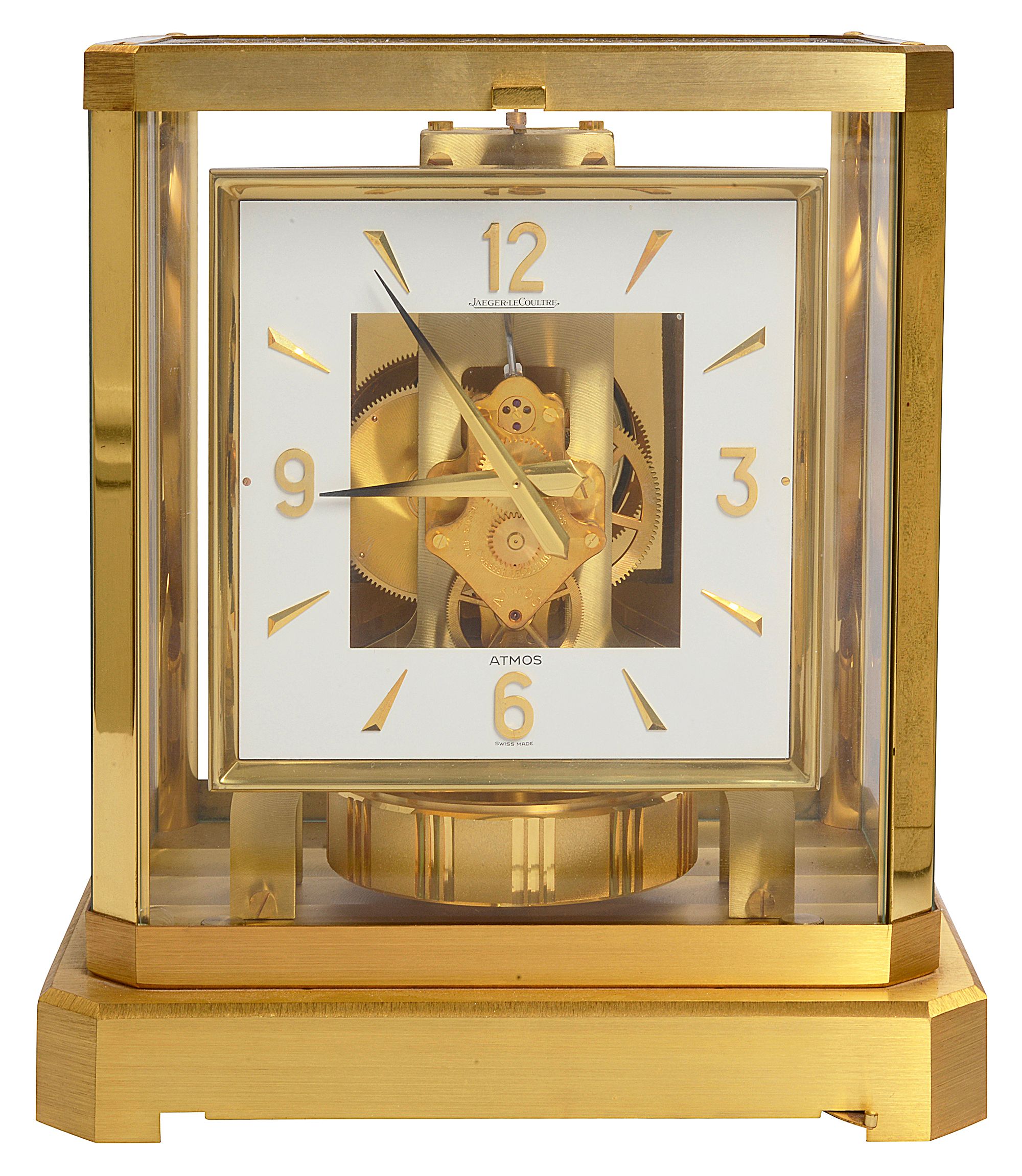 An Atmos VIII bracket clock, no.315327 and wall bracket