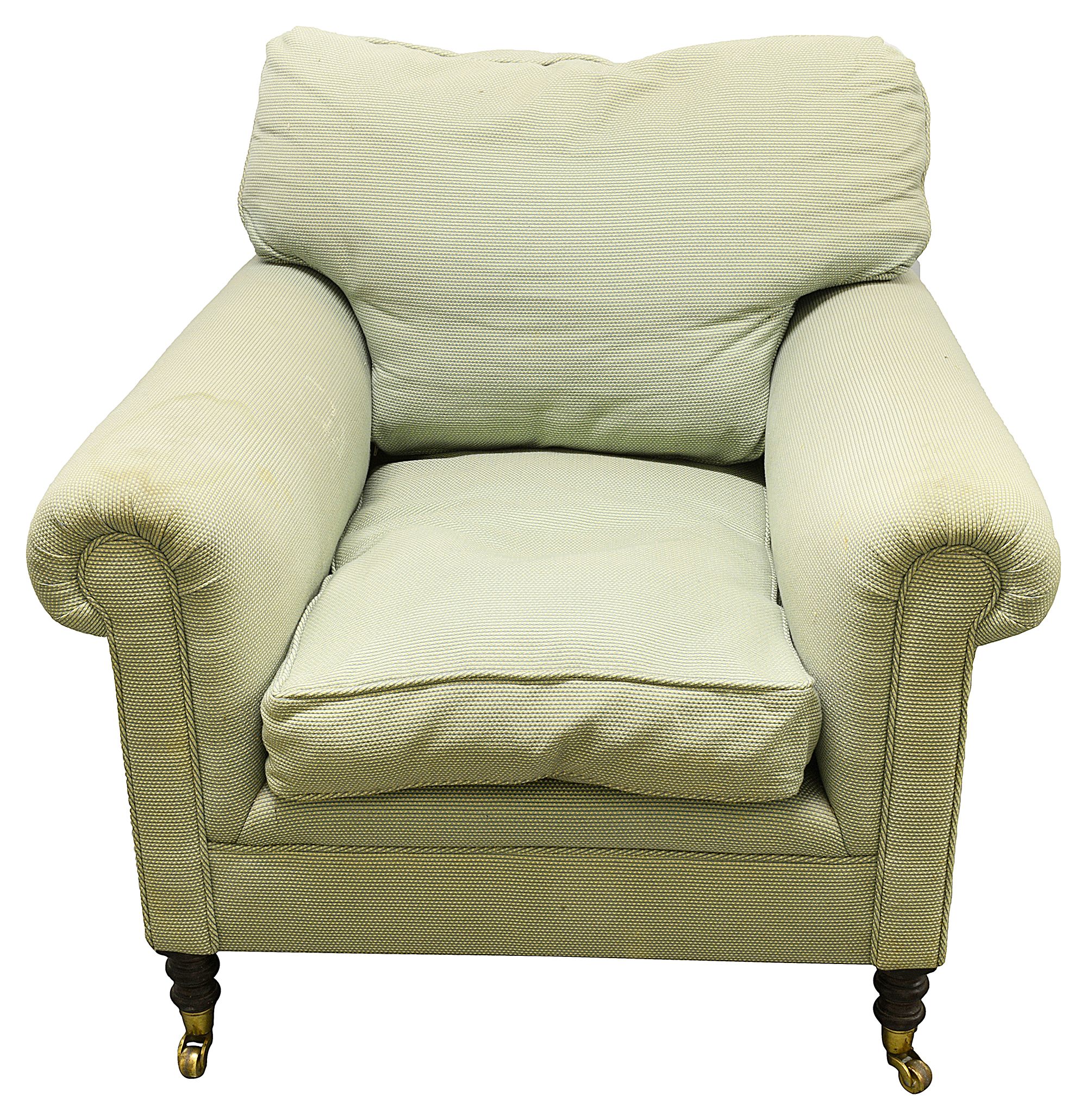 A George Smith upholstered armchair