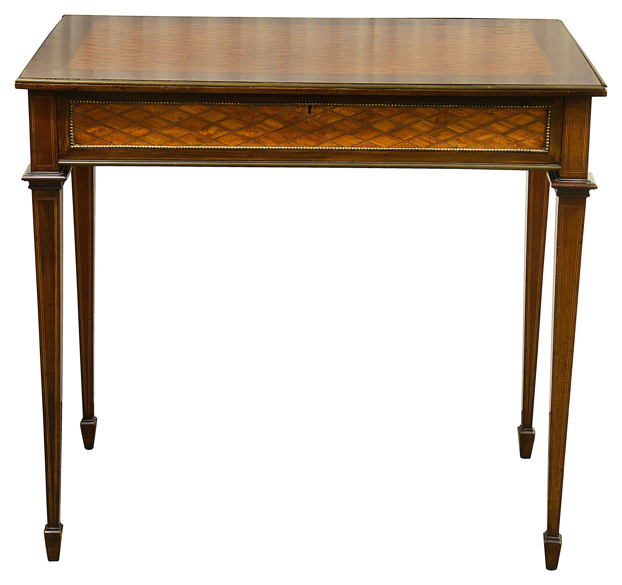 A Victorian satinwood centre table