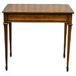 A Victorian satinwood centre table