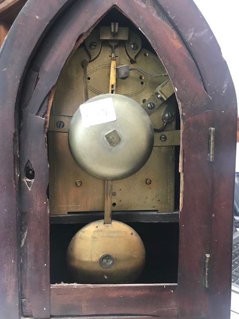 A Regency mahogany bracket clock - Image 5 of 6