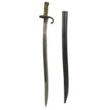 A French M1866 chassepot 'Yataghan' style bayonet