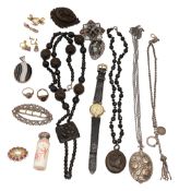 An assortment of costume jewellery