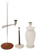A 1990s Italian table lamp and two other lamps