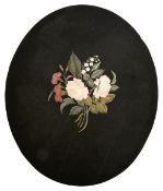 A 19th century Florentine pietra dura oval plaque