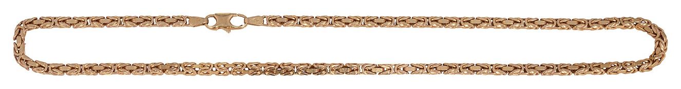 A 9ct gold Byzantine chain