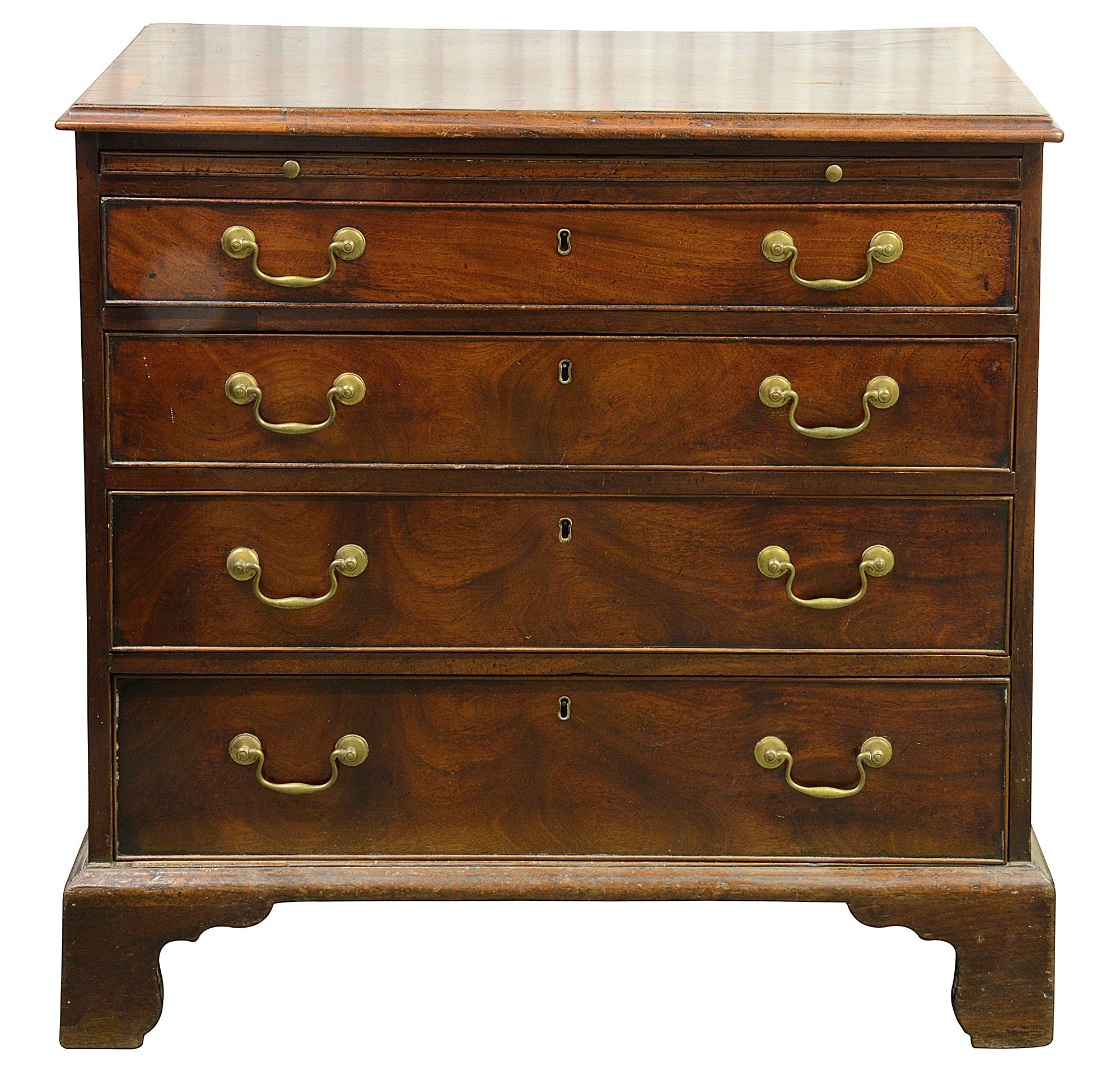 A George III mahogany chest of drawers