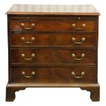 A George III mahogany chest of drawers